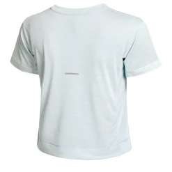 Best Race Crop Running Shirt Women - Light Blue Running Clothing