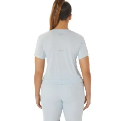 Best Race Crop Running Shirt Women - Light Blue Running Clothing