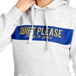 Fashion Retro Stripe Block Hoody Women - Lightgrey, Blue Hoodies & Sweaters