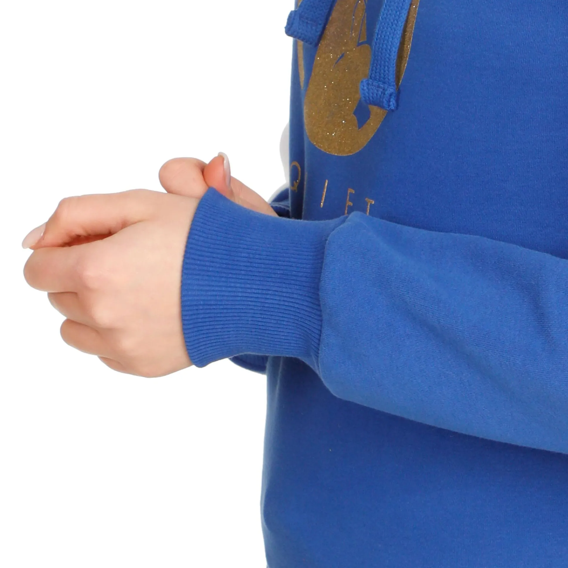 Cheap Retro Stripe Hoody Women - Blue, Multicoloured Hoodies & Sweaters