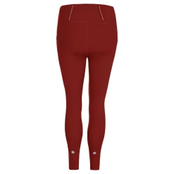 Hot Road High Waist Running Tights Women - Dark Red Running Clothing