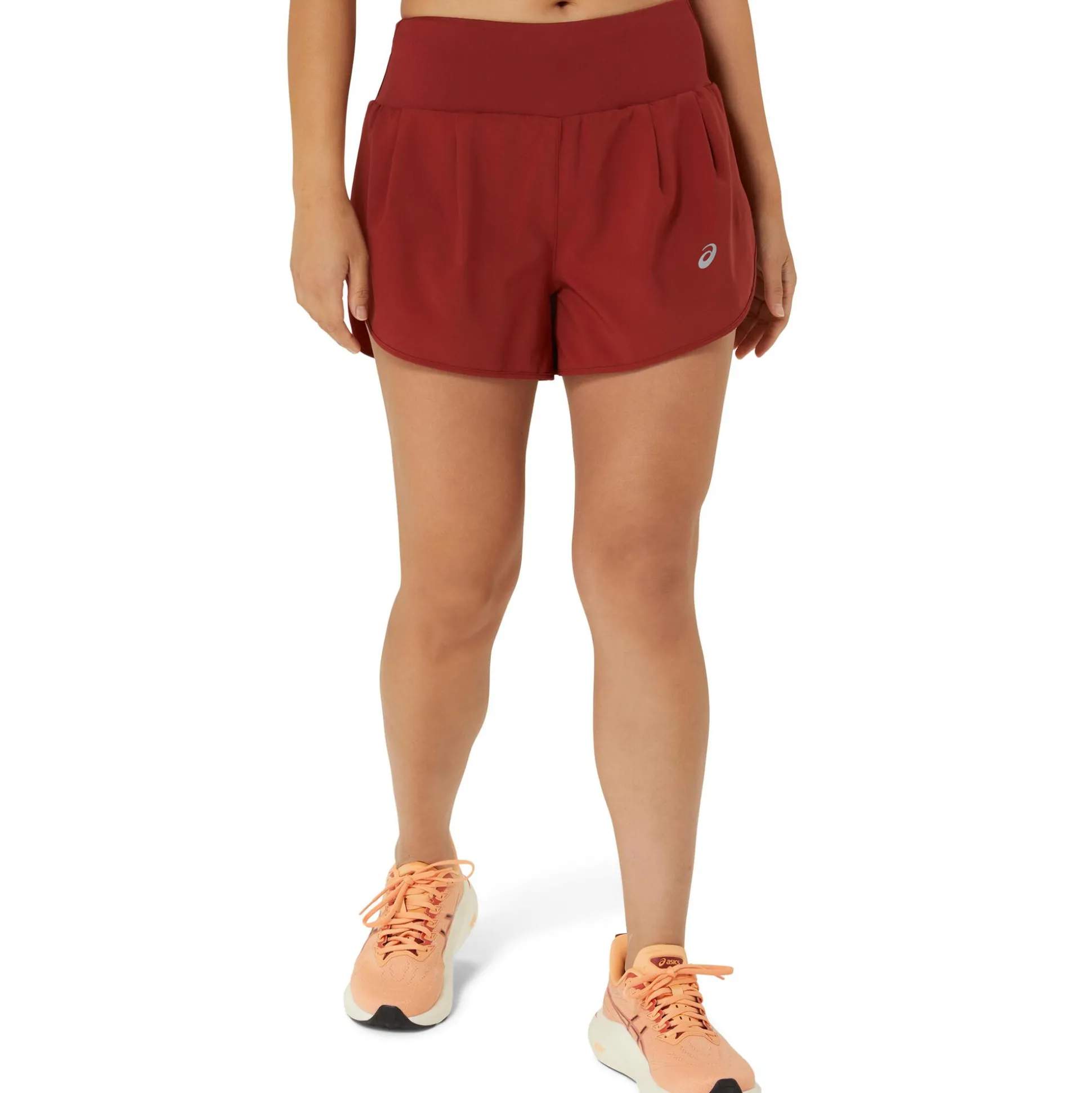 Hot Road 3.5In Running Shorts Women - Dark Red Running Clothing
