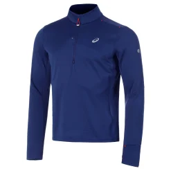 Best Sale Road Winter 1/2 Zip Running Shirt Men - Dark Blue Running Clothing
