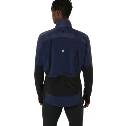 Online Road Winter Running Jacket Men - Dark Blue Running Clothing
