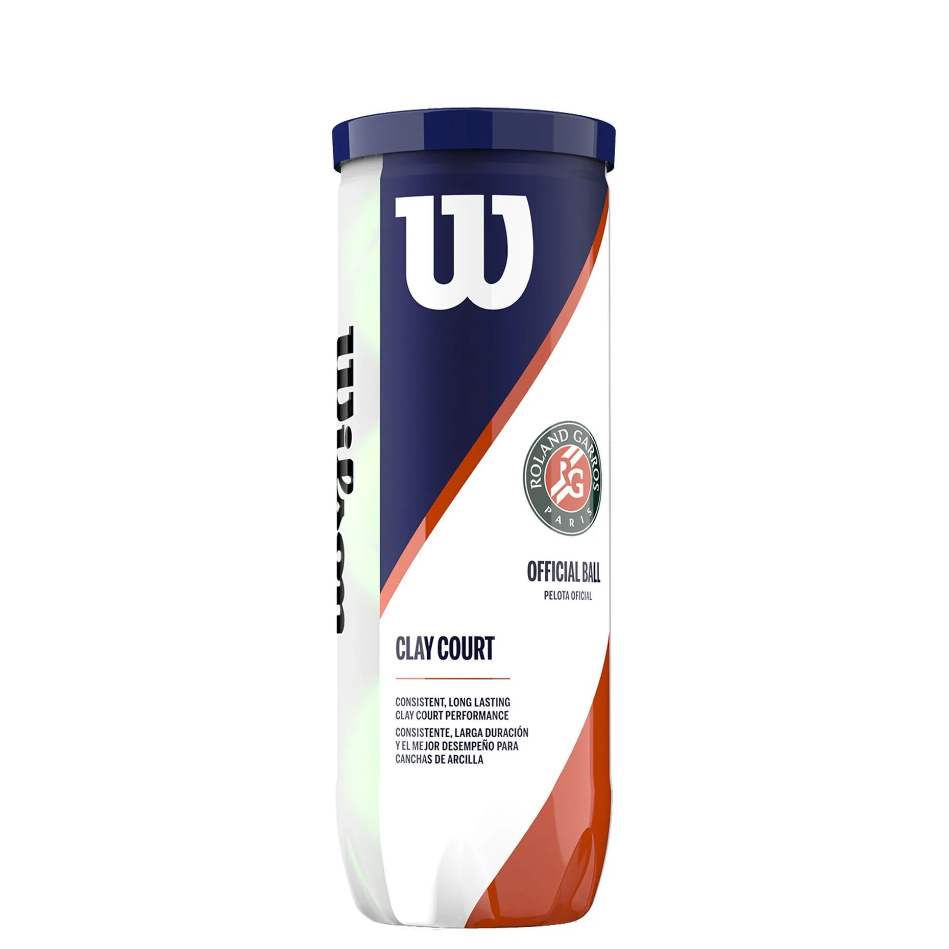 Sale Roland Garros Official 3 Ball Tube Regular Balls