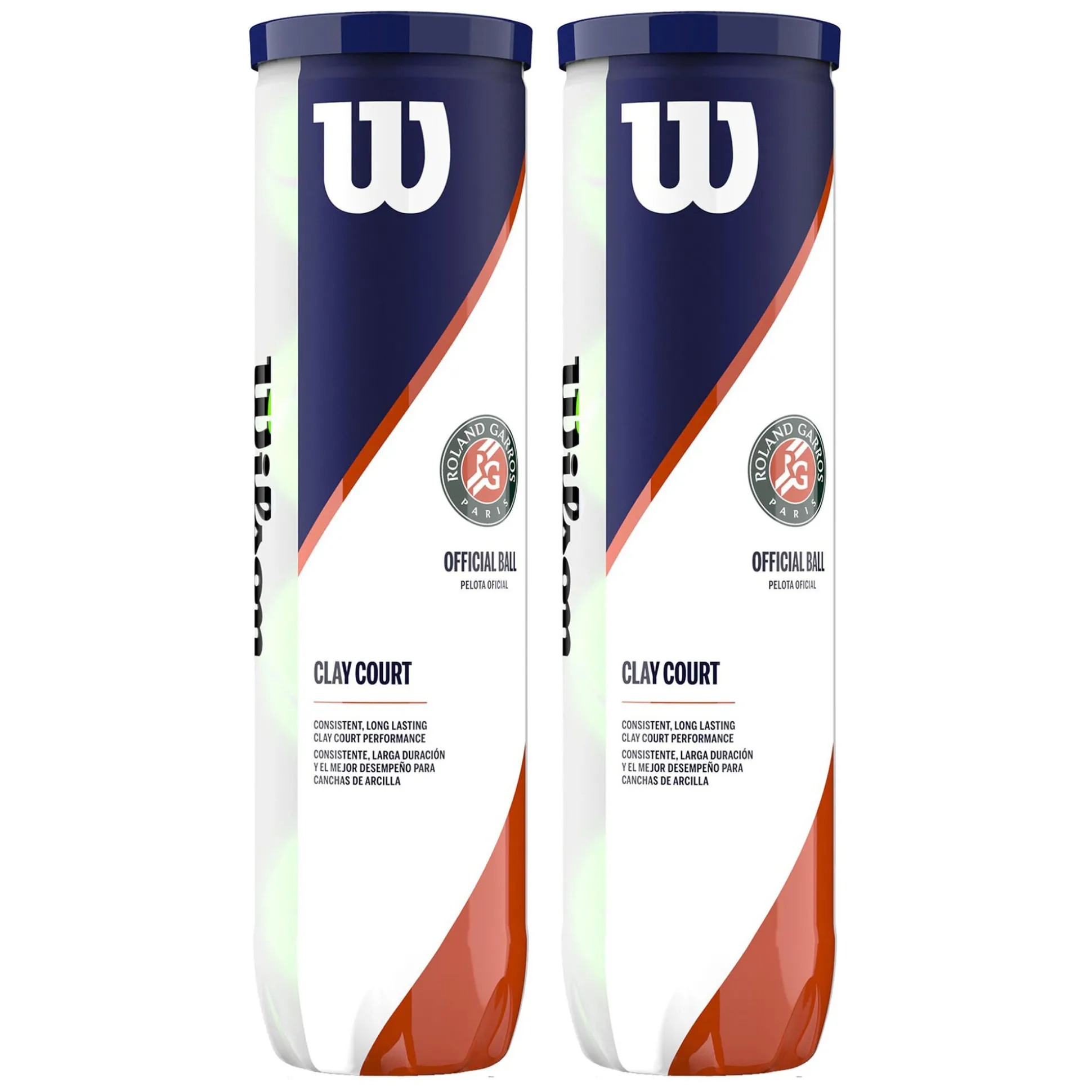 Hot Roland Garros Official Bi Pack 2x 4 Ball Tube Regular Balls