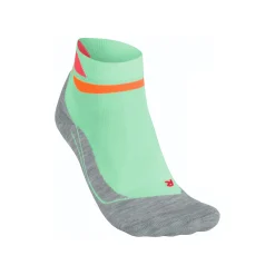 Best RU4 Short Pace Running Socks Women - Green, Grey Running Clothing