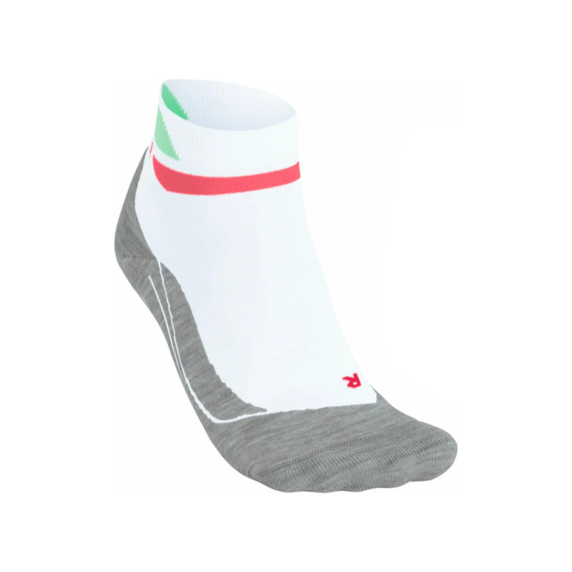 Online RU4 Short Pace Running Socks Women - White, Grey Running Clothing