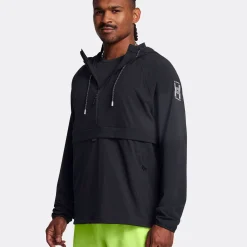 Sale Run Anywhere Anorak Running Jacket Men - Black, Green Running Clothing