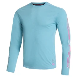 Cheap Run Anywhere Breeze Long Sleeve Men - Blue, Pink Shirts