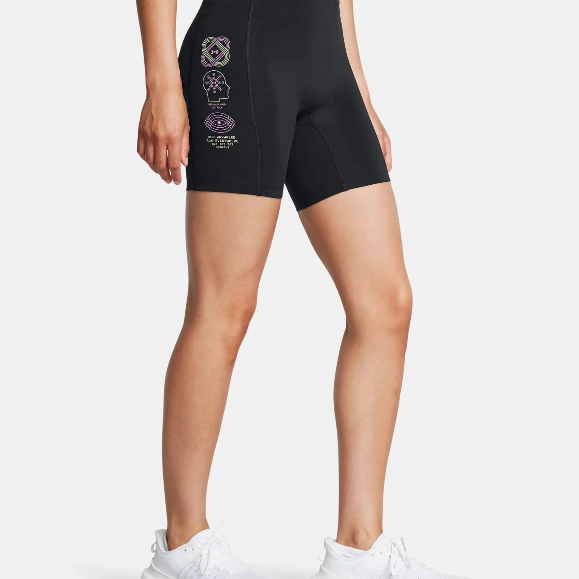 Hot Run Anywhere Running Tights Women - Black, Green Running Clothing