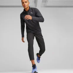 Cheap Run Cloudspun Knit Half-Zip Long Sleeve Men - Shirts