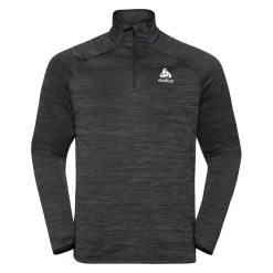 Outlet Run Easy Warm Midlayer 1/2 Zip Long Sleeve Men - Dark Grey Shirts