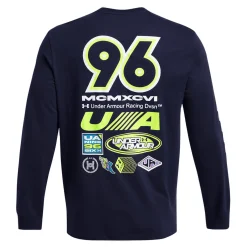 Best Run Everywhere Running Top Men - Dark Blue, Neon Yellow Running Clothing