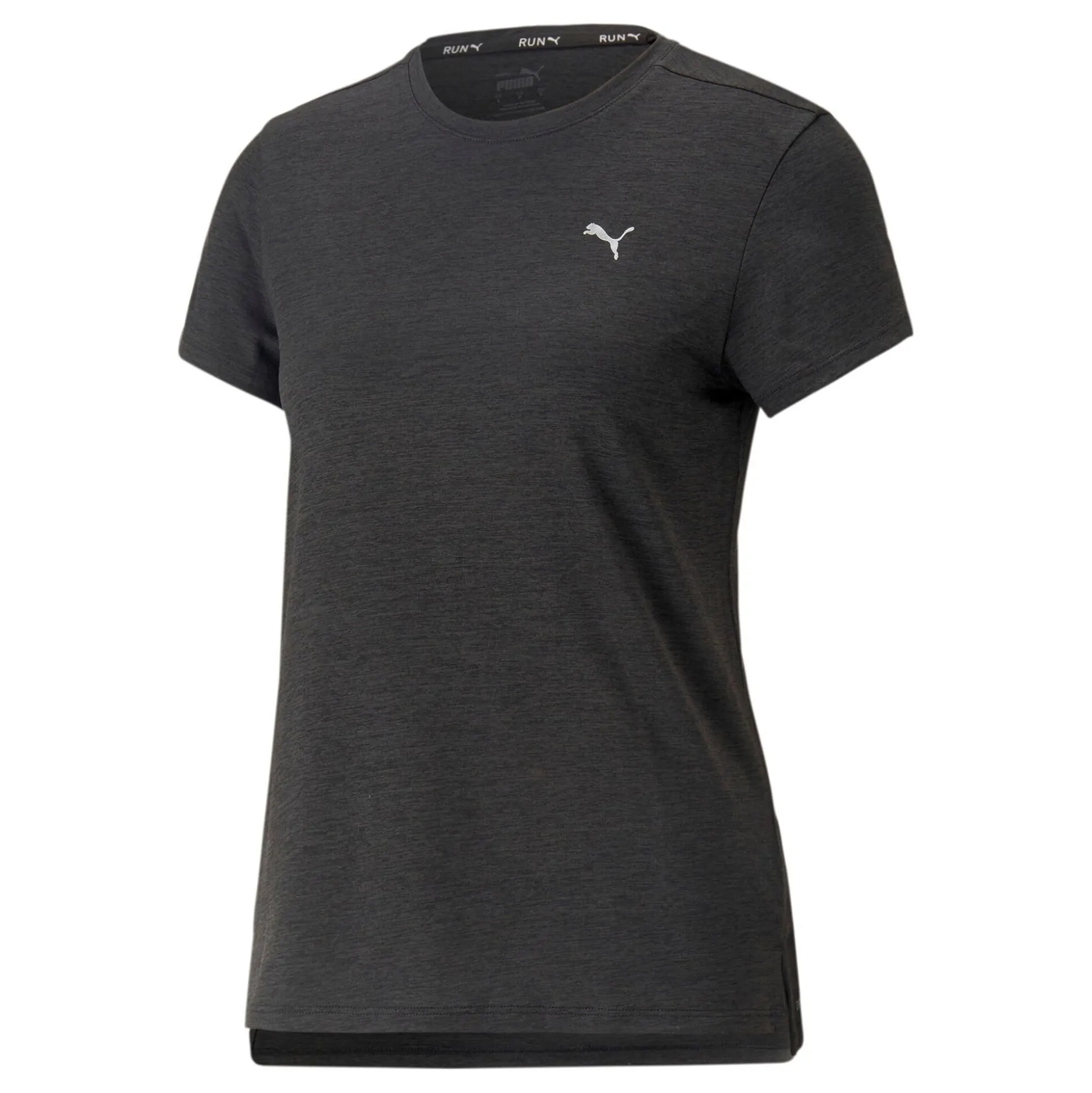 Discount Run Favorite Heather Running Shirt Women - Dark Grey Running Clothing