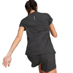 Discount Run Favorite Heather Running Shirt Women - Dark Grey Running Clothing