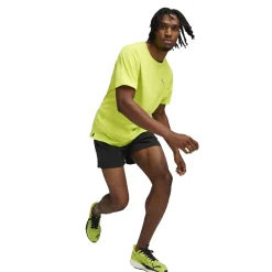 Cheap Run Favorite Velocity 5in Running Shorts Men - Black, Neon Green Running Clothing