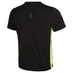 Shop Run Favorite Velocity Running Shirt Men - Black, Lime Running Clothing