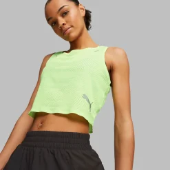 Discount Run Ultraspun Crop Tank Top Women - Running Clothing|Tops
