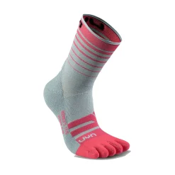 Shop Runner's Five Running Socks Women - Grey, Pink Running Clothing