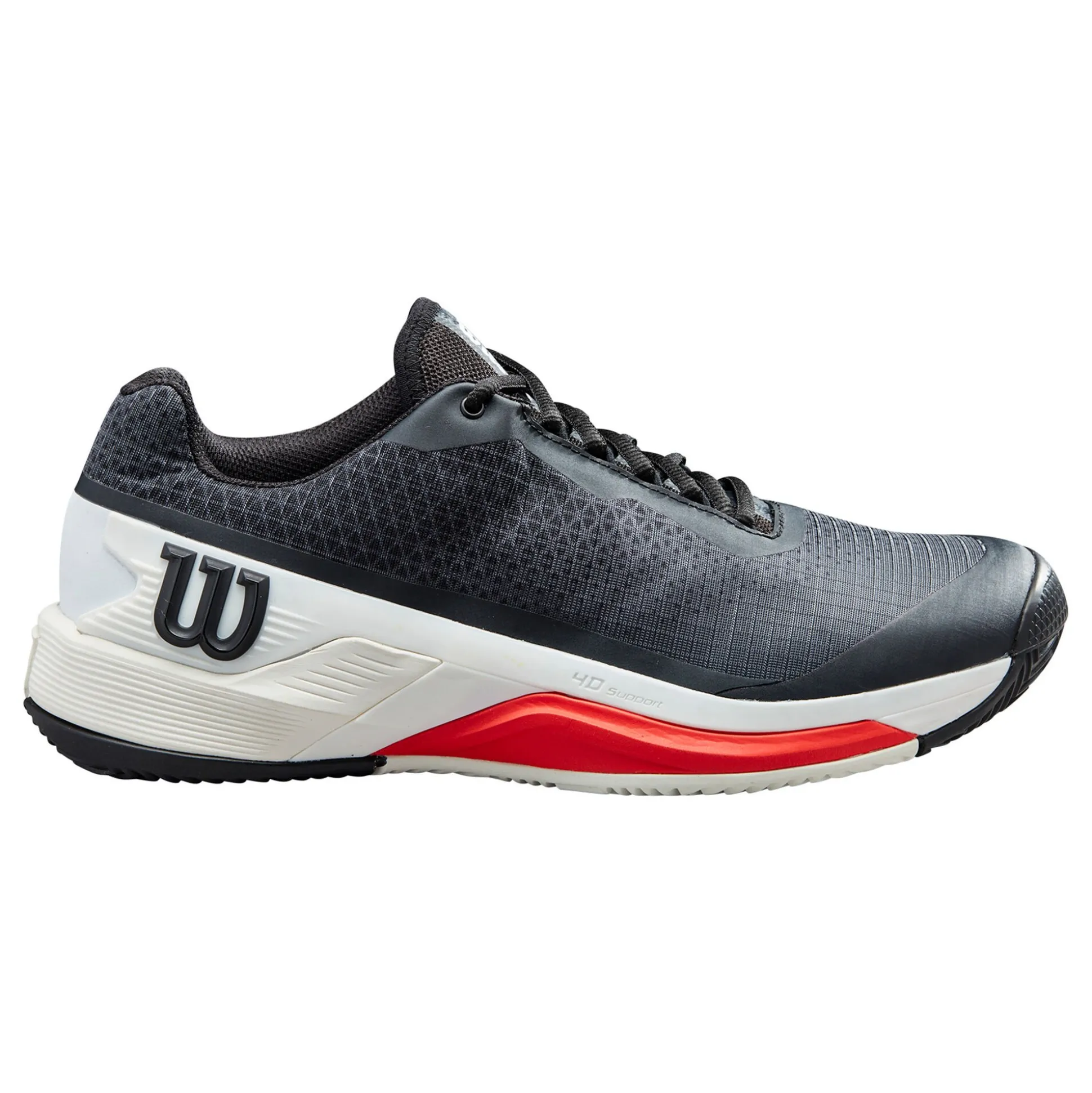 Hot Rush Pro 4.0 Clay Court Shoe Men - Black, Red Clay Court Shoes