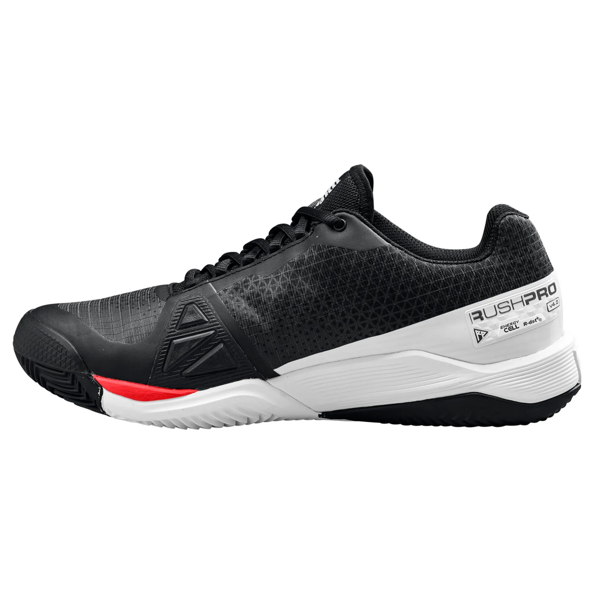 Hot Rush Pro 4.0 Clay Court Shoe Men - Black, Red Clay Court Shoes