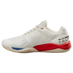 Hot Rush Pro 4.0 Clay Court Shoe Men - White, Red Clay Court Shoes