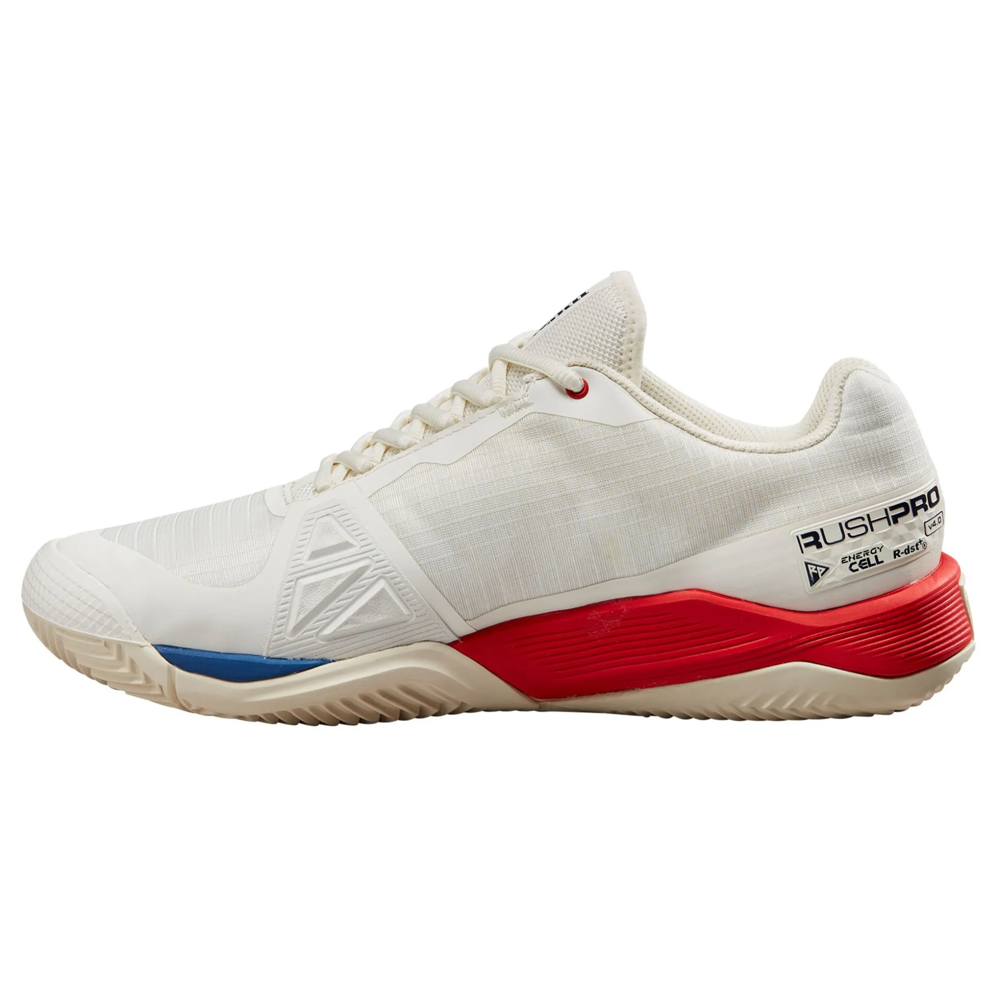 Hot Rush Pro 4.0 Clay Court Shoe Men - White, Red Clay Court Shoes