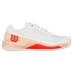 Cheap Rush Pro 4.0 CLY Clay Court Shoe Women - White, Apricot Clay Court Shoes