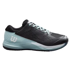 Discount Rush Pro Ace Clay Court Shoe Women - Black, Light Blue Clay Court Shoes