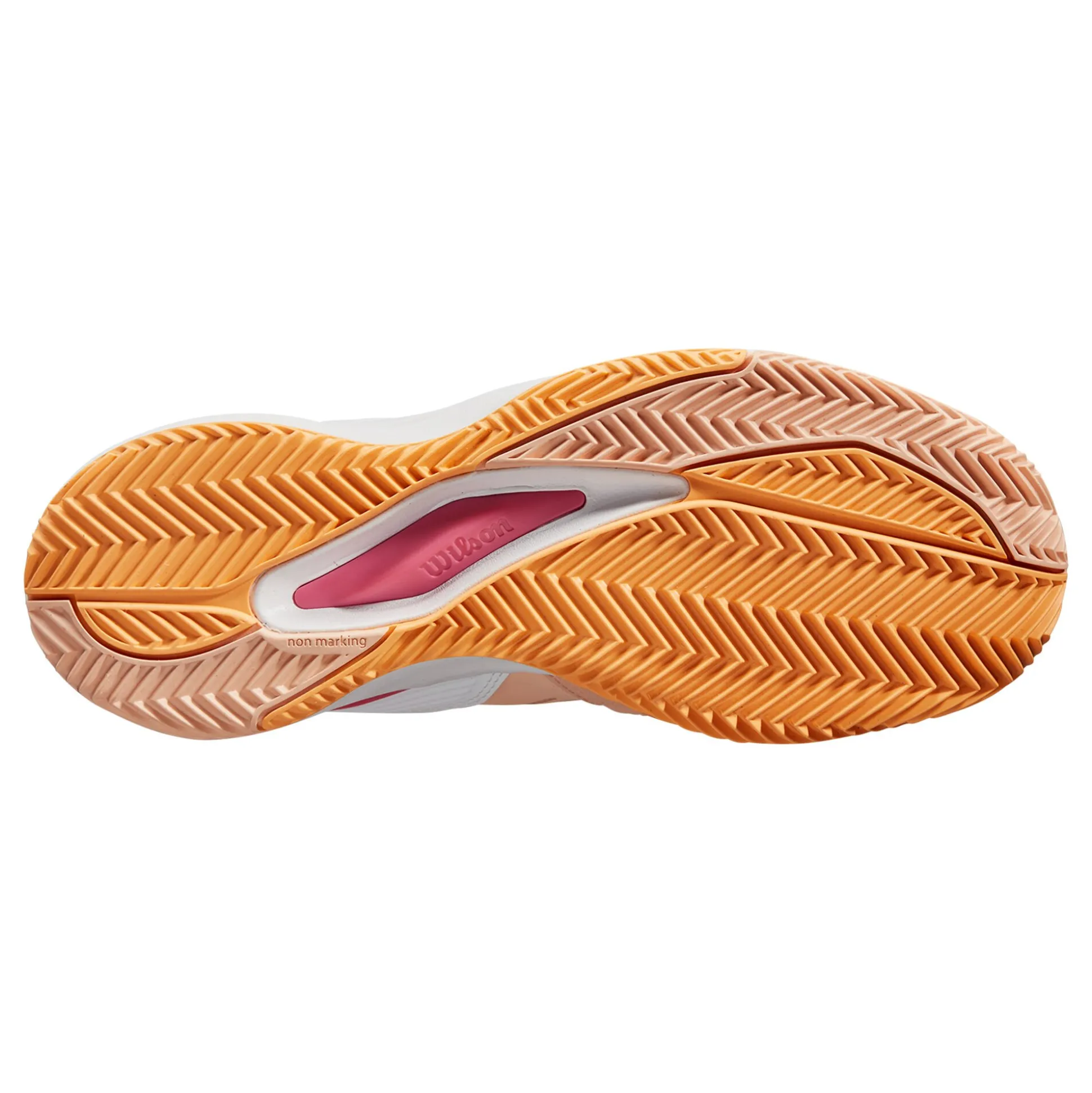 Hot Rush Pro ACE CLY Clay Court Shoe Women - Apricot, White Clay Court Shoes