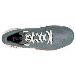New Rush Pro Ace Quiet Please Clay Court Shoe Men - Grey, Orange Clay Court Shoes