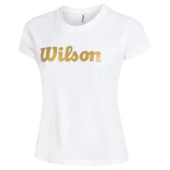 Cheap Script Tech T-Shirt Women - White, Gold Shirts