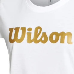 Cheap Script Tech T-Shirt Women - White, Gold Shirts