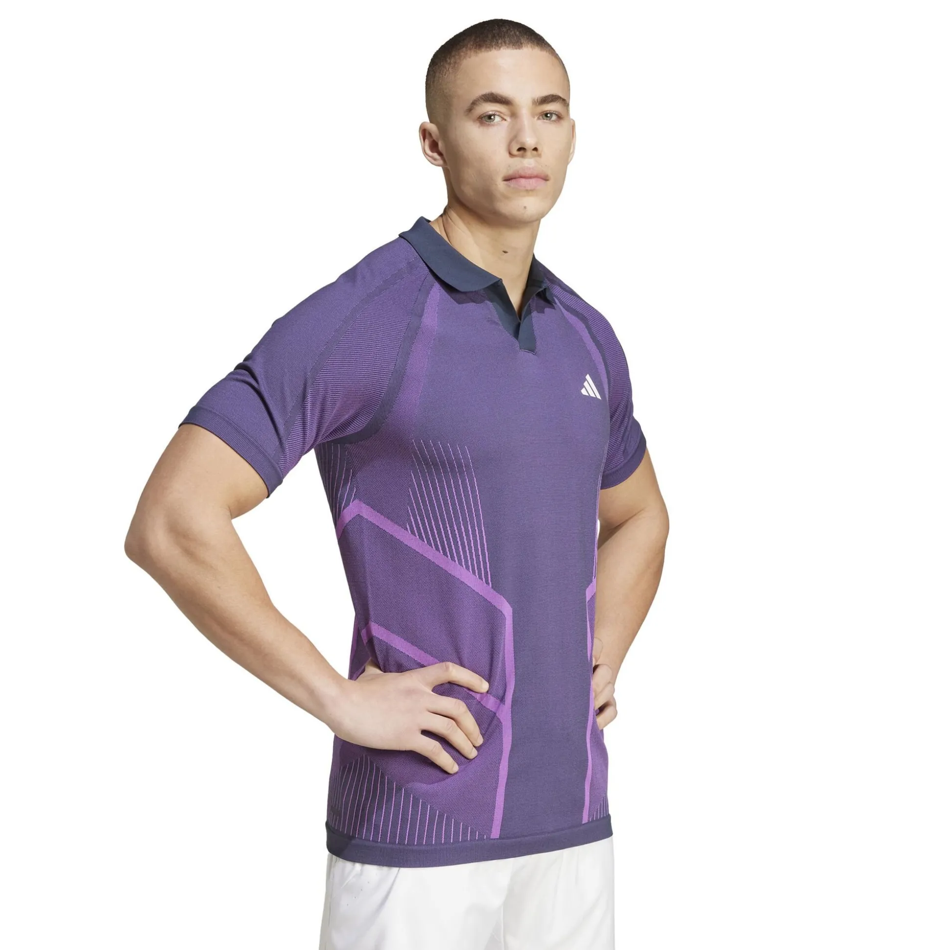 New Seamless Pro Polo Men - Violet, Berry Shirts