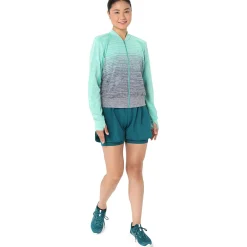 Best Sale Seamless Running Jacket Women - Petrol, Dark Blue Running Clothing