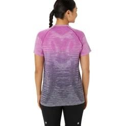 Sale Seamless Running Shirt Women - Pink, Dark Blue Running Clothing