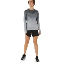 Sale Seamless Running Top Women - White, Grey Running Clothing