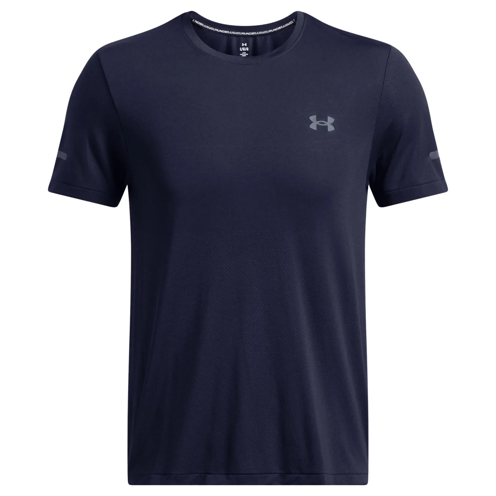 Shop Seamless Stride Running Shirt Men - Dark Blue Running Clothing