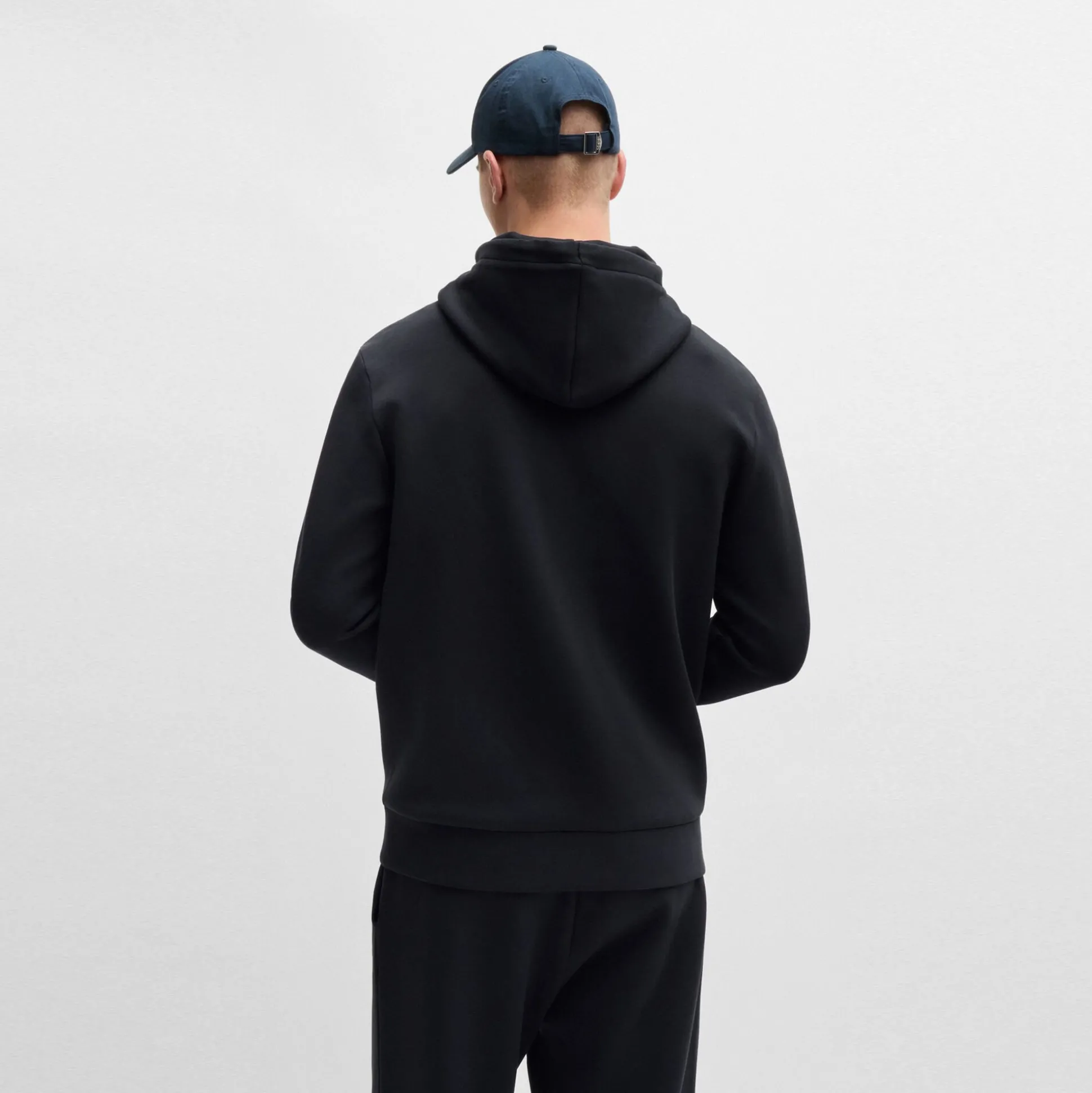 Online Shaggy Zip Hoodie Men - Dark Blue Jackets|Shirts