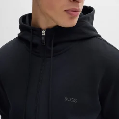 Online Shaggy Zip Hoodie Men - Dark Blue Jackets|Shirts