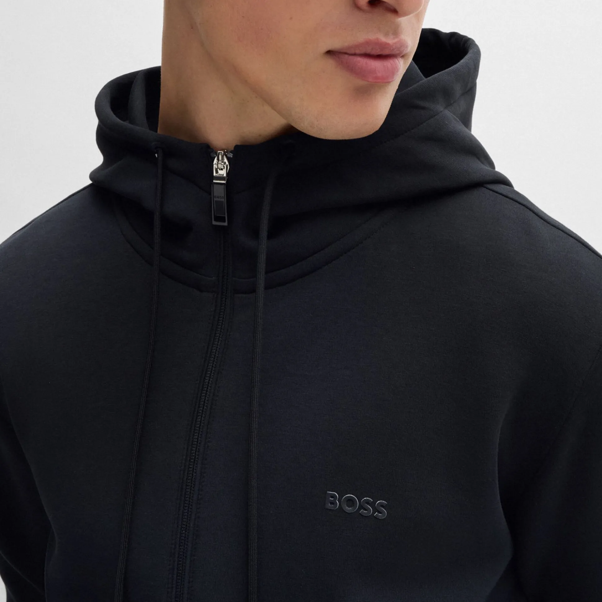 Online Shaggy Zip Hoodie Men - Dark Blue Jackets|Shirts