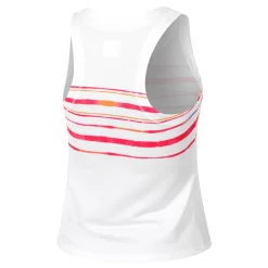 Fashion Shock N' Awe Tank Top Women - White, Coral Tops