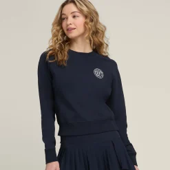 Cheap Sideline Crew Sweatshirt Women - Dark Blue Hoodies & Sweaters