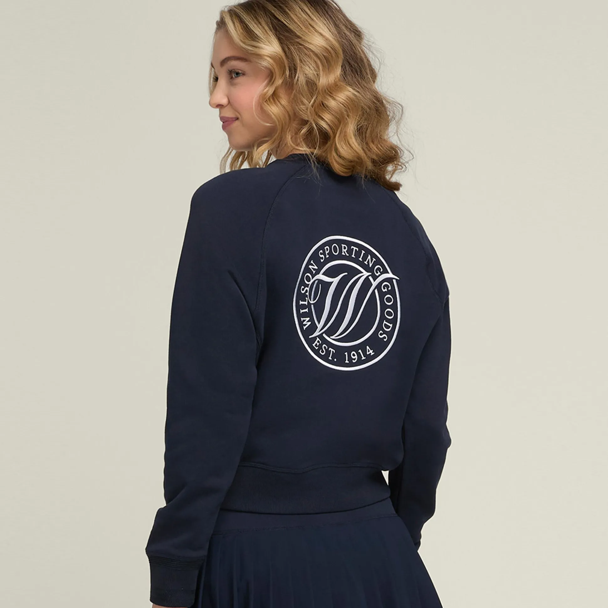 Cheap Sideline Crew Sweatshirt Women - Dark Blue Hoodies & Sweaters
