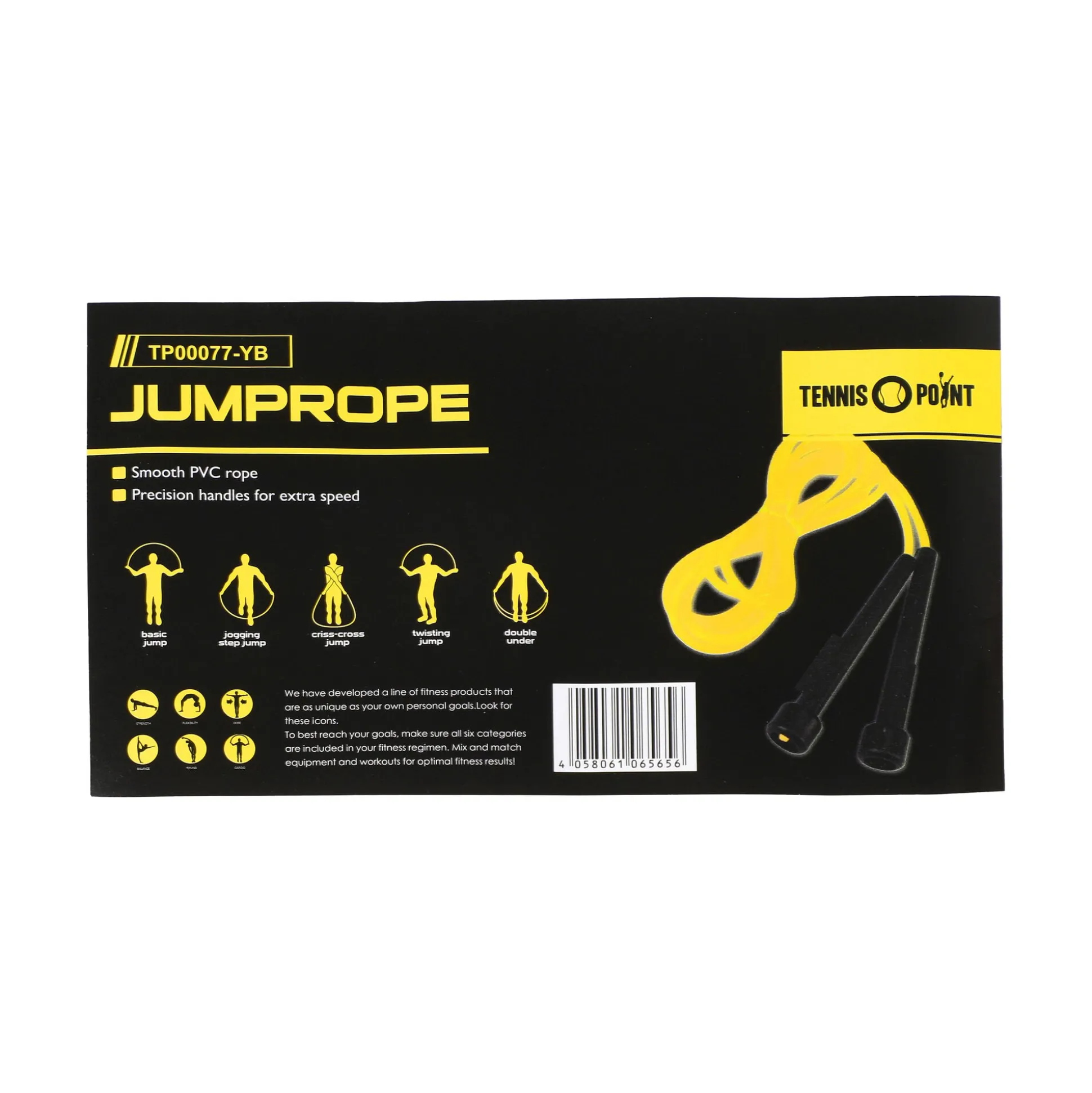 Cheap Skipping Rope - Yellow, Black Coaching Equipment