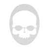 Fashion Skull Stencil Logo Stencil - White Racket Accessories