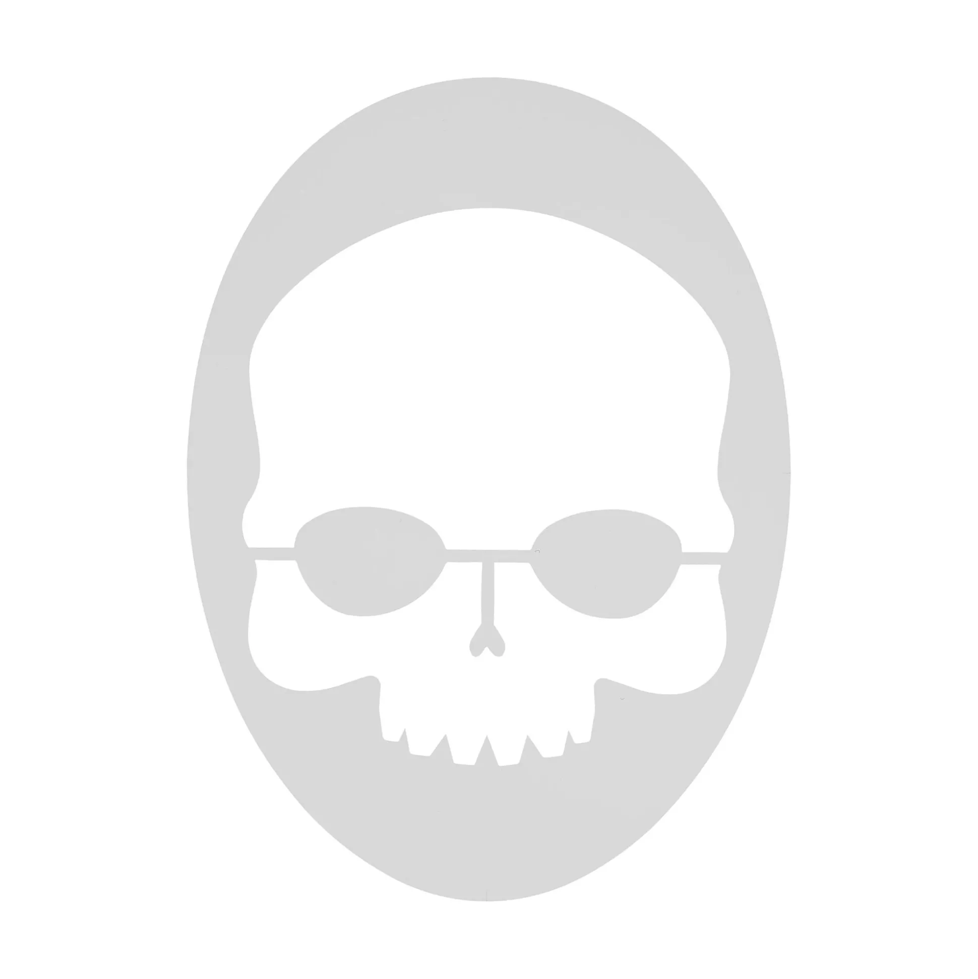 Fashion Skull Stencil Logo Stencil - White Racket Accessories