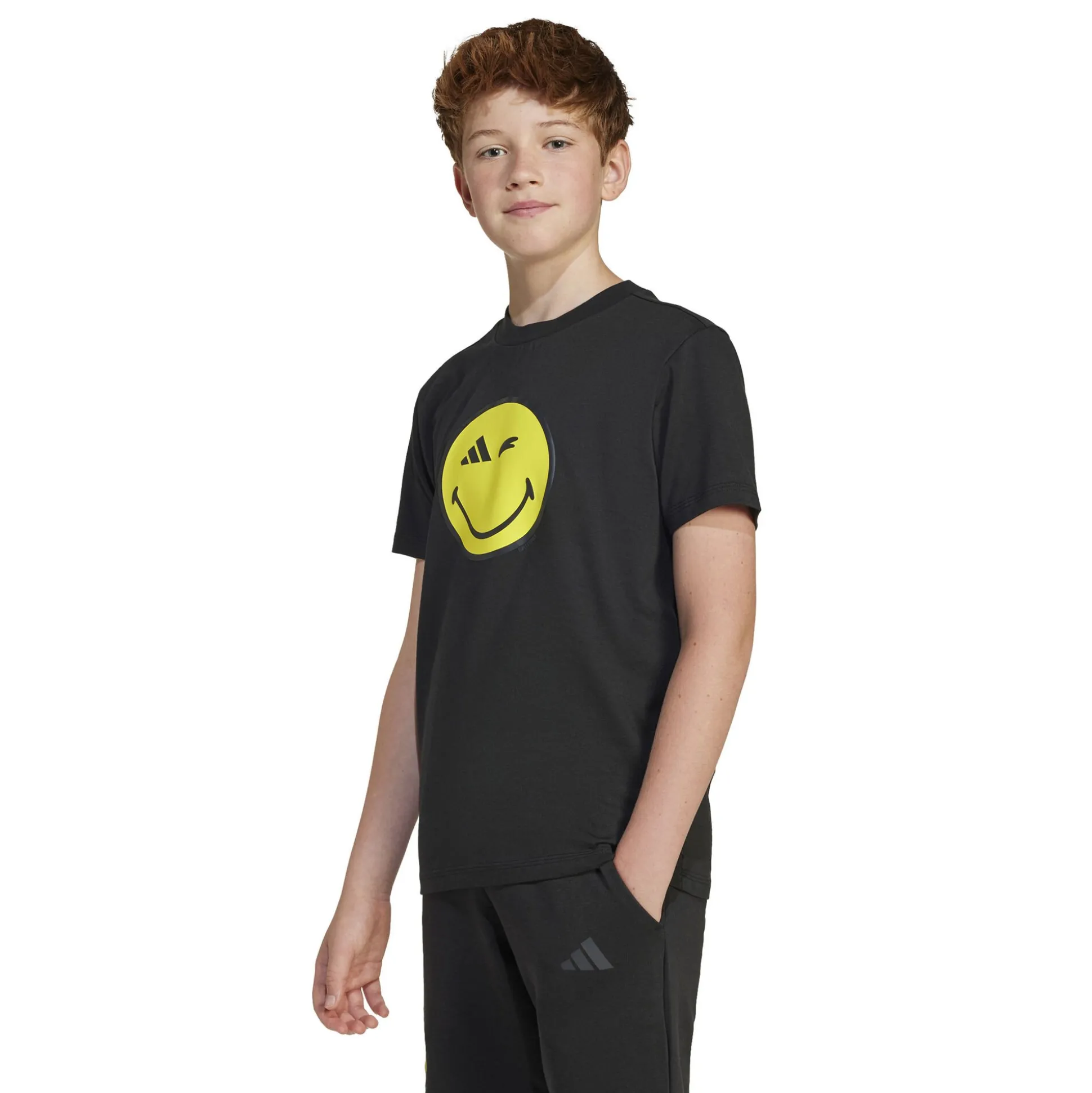 Fashion Smileyworld Graphic T-Shirt Kids - Black, Yellow Shirts