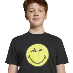 Fashion Smileyworld Graphic T-Shirt Kids - Black, Yellow Shirts